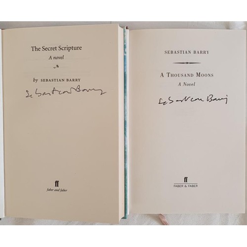 135 - Sebastian Barry, A Thousand Moons, 2020, Faber & Faber, SIGNED 1st edition, 1st printing, hardba... 