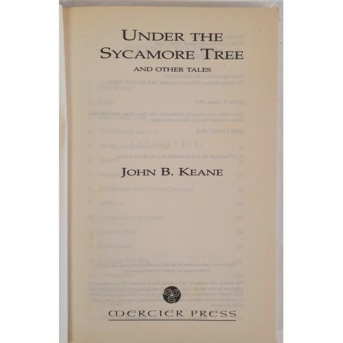 157 - John B. Keane; Under the Sycamore Tree and Other Tales, SIGNED & dedicated, first edition first ... 