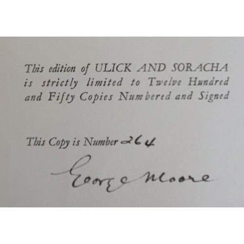 172 - George Moore Ulick and Soracha, 1926. SIGNED limited edition. 264 of 1250