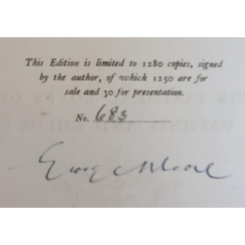 174 - George Moore, The Pastoral Loves of Daphnis and Chloe, London 1924; SIGNED. 1280 copies of which is ... 