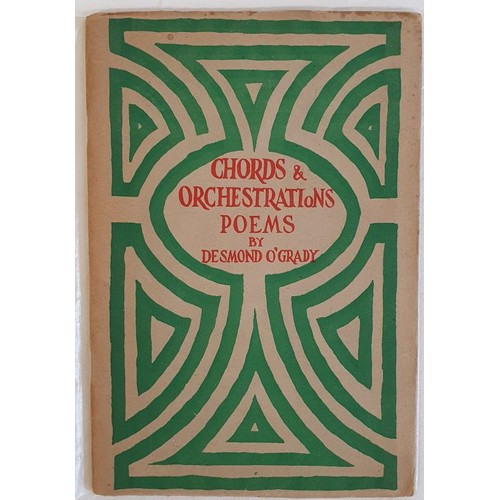 180 - Desmond O’Grady; Chords and Orchestrations, SIGNED first edition French flaps, McKerns Printin... 