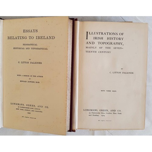 201 - C. Litton Falkiner. Illustrations of Irish History and Topographical of the 17th century. With maps.... 