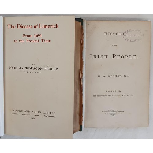 255 - John Archdeacon Begley. The Diocese of Limerick from 1691 to the Present Time. 1938.1st. Ephemera. A... 