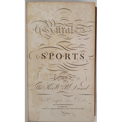 275 - Rural Sports ( Volumes I, II, III plus Supplement) Daniel, Rev. Wm B. Printed for Longman, Hurst, Re... 