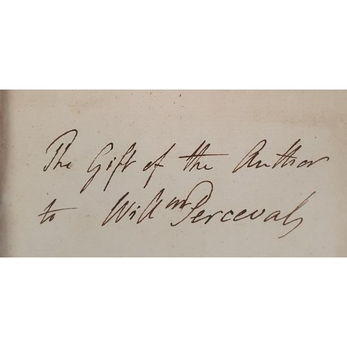 300 - Thomas Percival. A Father's Instruction. 1793. 1st. Inscribed gift from the author to Will Percival.... 