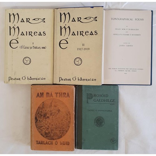 327 - Peadar Ó hAnnracháin,'Mar Maireas E' (Ó Cáisc go Nollaig 1916), Vol 1. S... 