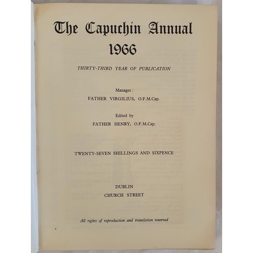 346 - The Capuchin Annual 1966. Large format. The scarce edition commemorating the 1916 rebellion.