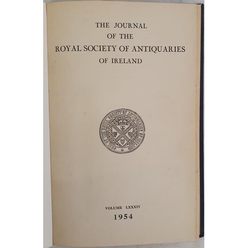 354A - The Journal of the Royal Society of Antiquaries of Ireland Bound copies 1954/56/57. Loose copies 195... 