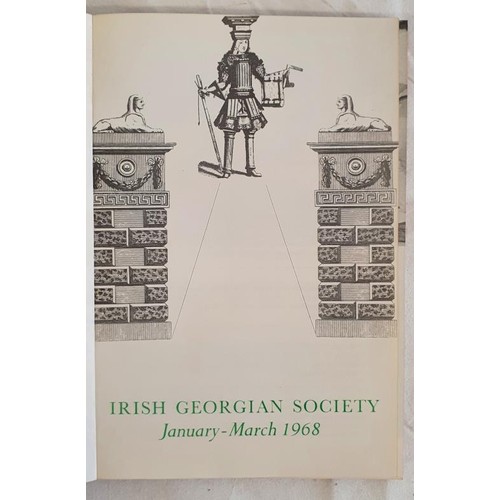 356 - Irish Georgian Society. Bulletin. Number one January 1958 to number 38 1997. Early issues bound in c... 