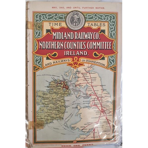 373 - Irish Railwayana: Ringbinder with the following, 1. Clogher Valley Railway, timetable, summer 1938 e... 