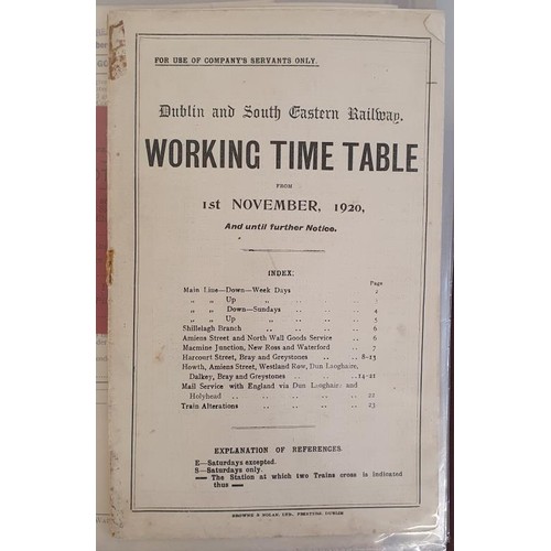 375 - Irish Railwayana: 1. Dublin & Meath Railway, MS return and analysis of passenger traffic for 11 ... 