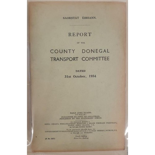 376 - Irish Railwayana; County Donegal Railways, MS sheet, ‘Transport arrangements at Letterkenny st... 