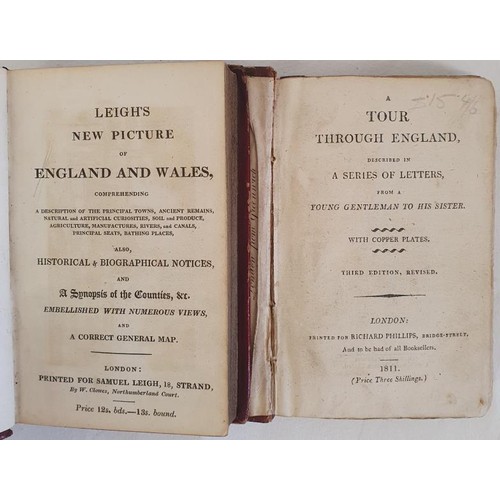 512 - Leigh's New Picture Book of England & Wales. c.1820 with numerous maps and copper engravings. Fu... 