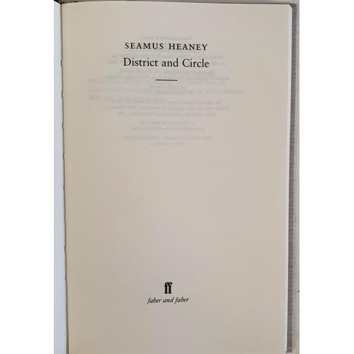 523 - Seamus Heaney; District and Circle, SIGNED limited cased edition, 26/300, Faber 2006