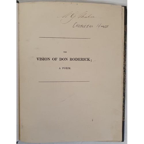 603 - The Vision of Don Roderick. c.1820. SIGNED by Ross Mahon of Castlegar House, Co Galway, later founde... 