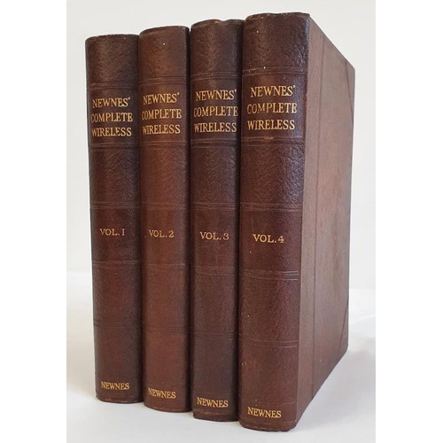 604 - Newnes Complete Wireless,…set of Four Volumes, 1932; quarto, half faux leather. Fully illustr... 