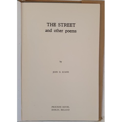 6 - The Street & Other Poems by John B. Keane. Progress House. 1961. Superb copy, not price clipped,... 