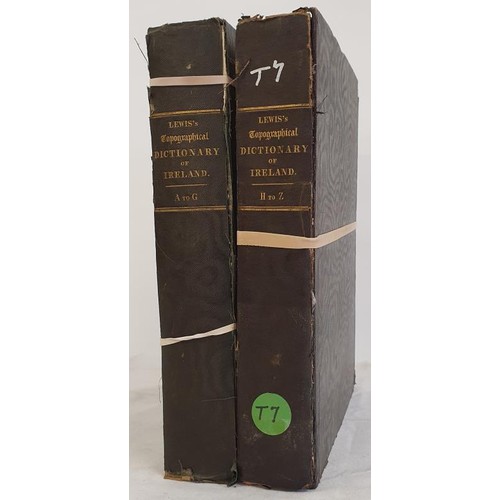 14 - Samuel Lewis. Lewis - Topographical Dictionary of Ireland. 1837. 2 volumes Folio