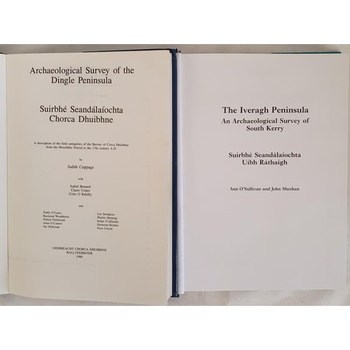 67 - Corca Dhuibhne. Dingle Peninsula Archaeological Sirvey by Judith Cuppage. 1986 and The Iveragh Penin... 