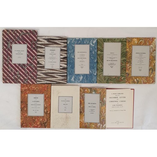 73 - [Collection of individually bound Irish interest pamphlets] A Pious Garland of Luke Wadding.1960; Th... 