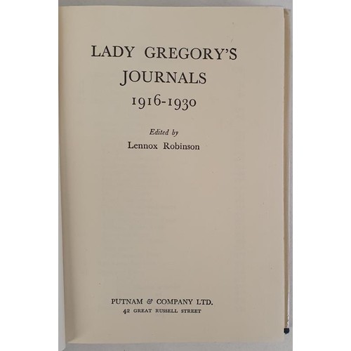 100 - Lady Gregory's Journals 1916-1930 Gregory, Lady Augusta Published by Putnam & Company, London, 1... 