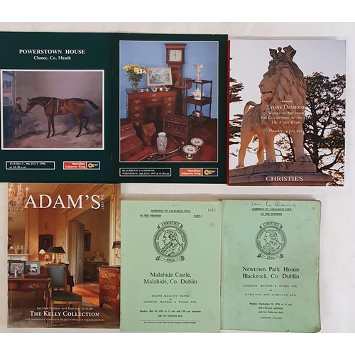 129 - Irish Country House Sales Catalogues: Lyons Demesne-Art Collection of the late Dr Tony Ryan/ Powerst... 