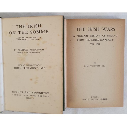 142 - Michael MacDonagh, The Irish of the Somme, with intro by John Redmond, 1917, small 8vo. O’Conn... 