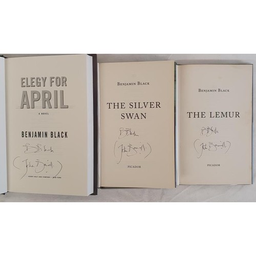 167 - John Banville writing as Benjamin Black x 3 first editions DOUBLE SIGNED to the title pages as 'B Bl... 