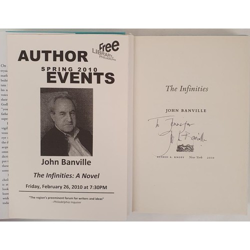 172 - John Banville – The Infinities. First American Edition 2009, First Printing. Signed and Inscri... 