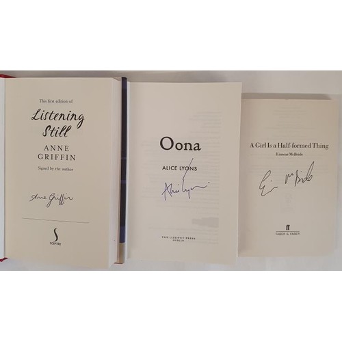 199 - Anne Griffin; Listening still, signed first edition, first print, HB, Sceptre 2021; Alice Lyons; Oon... 