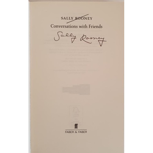 208 - Sally Rooney; Conversations with Friends, signed first edition, first print HB, Faber 2017