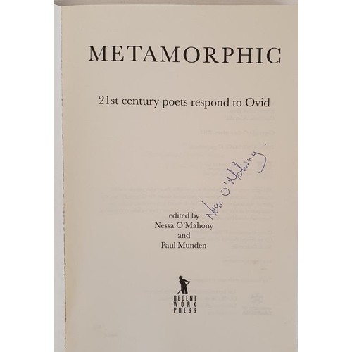 232 - Nessa O’Mahony & Paul Munden; editors of Metamorphic, first edition, first print signed by... 