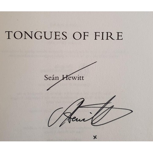 252 - Irish Poetry: Tongues of Fire by Seán Hewitt SIGNED, 2020; The Lost Notebook by John Montague... 