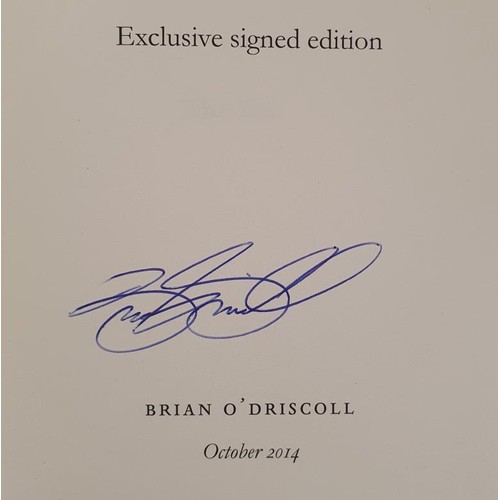 261 - Brian O’Driscoll; The Test, exclusive signed first edition, first print, HB, Penguin 2014