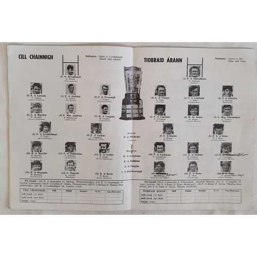 289 - All Ireland Hurling Final Programme 1971 Kilkenny v Tipperary