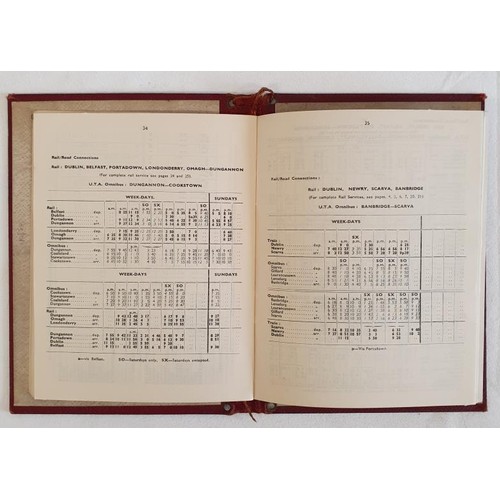 302 - Great Northern Railway. Time Tables 1956, in a purpose designed time table folder