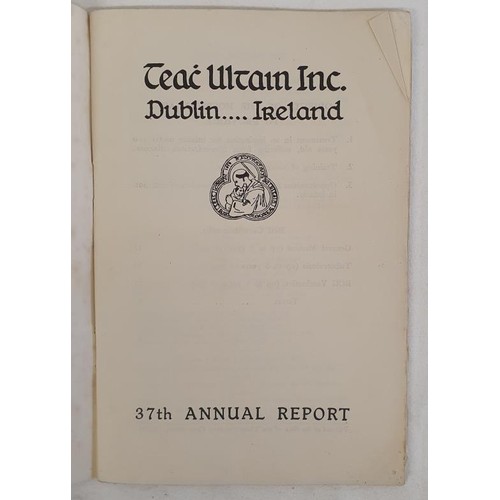 310 - Irish Interest: Saint Ultan's Hospital, Dublin. Thirty Seventh Annual Report, 1955. Interesting hist... 