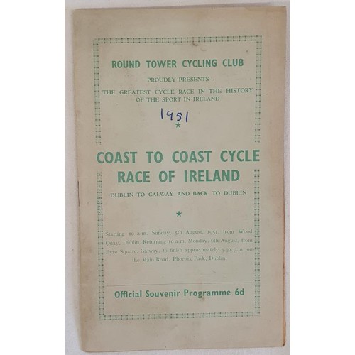 326 - Coast to Coast Cycle Race of Ireland. Dublin to Galway and Back to Dublin. August 1951. Round Tower ... 