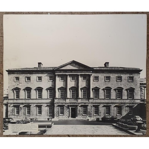 340 - A collection of large format photographs of Irish Georgian Buildings, mostly captioned, such as Powe... 