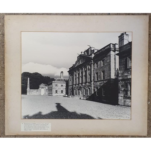 340 - A collection of large format photographs of Irish Georgian Buildings, mostly captioned, such as Powe... 