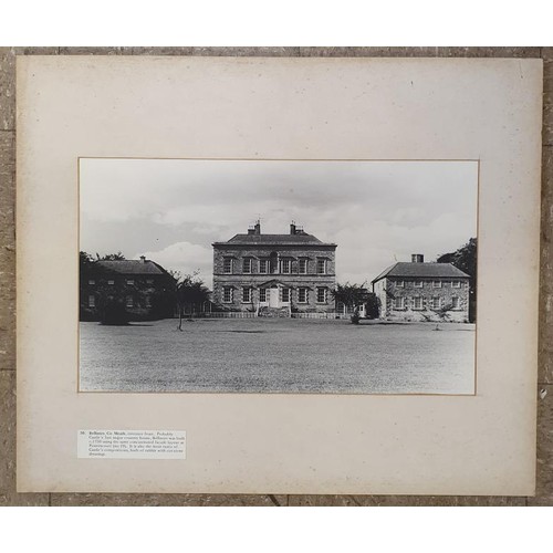 340 - A collection of large format photographs of Irish Georgian Buildings, mostly captioned, such as Powe... 