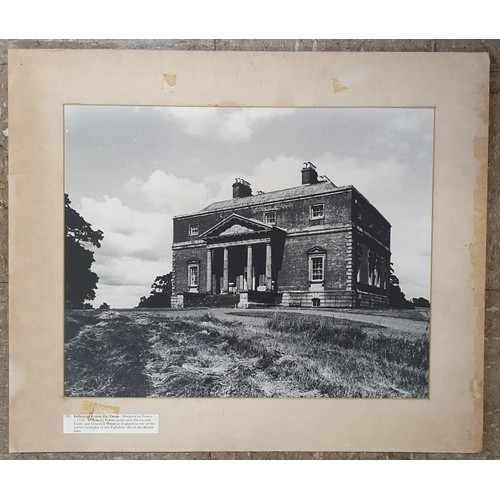 340 - A collection of large format photographs of Irish Georgian Buildings, mostly captioned, such as Powe... 