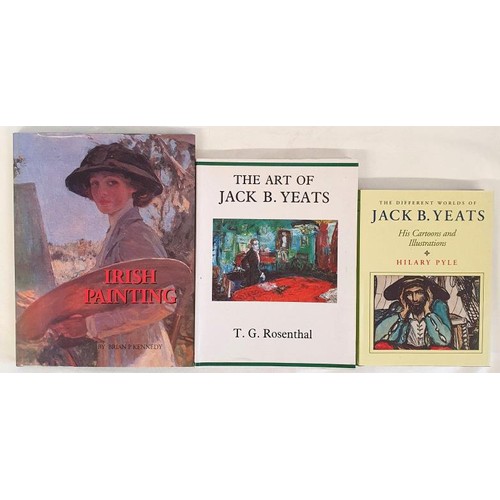 386 - The Different Worlds of Jack B. Yeats. His illustrations by Pyle; The Art of Jack B. Yeats by Rosent... 