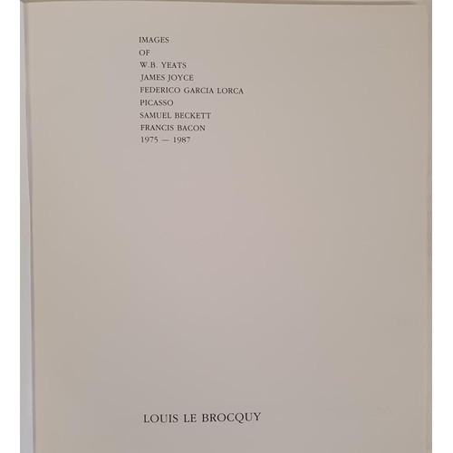 400 - Louis Le Brocquy; Images 1975-1987, with cover image of Samuel Beckett, first edition, first print, ... 