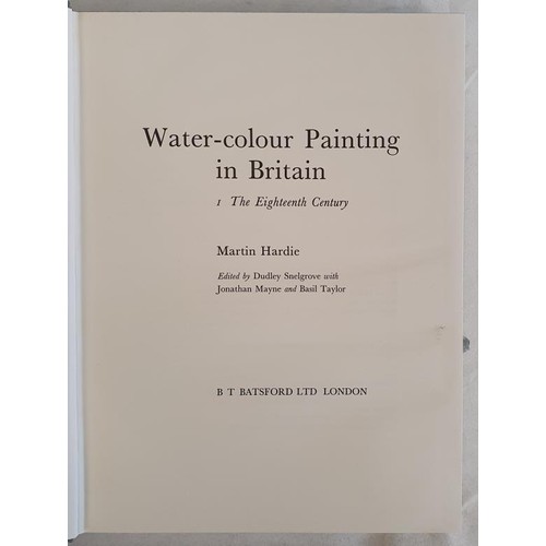 404 - Water-Colour Painting in Britain: Volumer I The Eighteenth Century; Volume II The Romantic Period; V... 