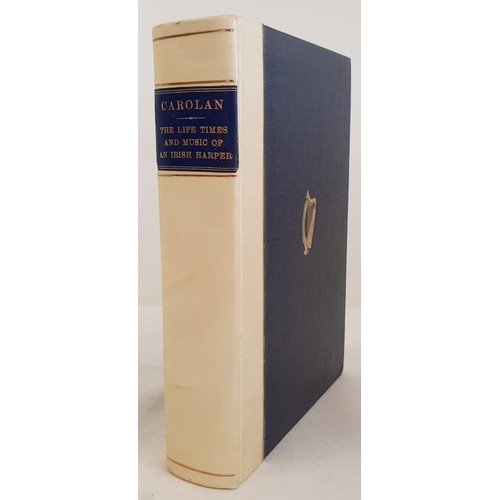 415 - [special binding] Carolan, The Life and Times of an Irish Harper by Donal O'Sullivan. Routledge. 195... 