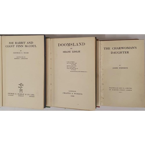 495 - Joe Rabbit and Giant Finn McCoul by George C Nash 1936, 1st Ed; Doomsland by Shane Leslie;1923, 1st ... 