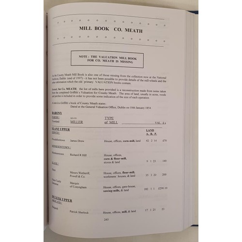 501 - William Hogg, The Millers and Mills of Ireland of about 1850. With the authors name on inside indica... 