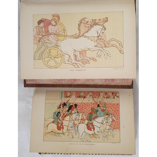 518 - Belt and Spur -Stories of the Knights of the Middle Ages. 1884. Colour plates. Contemporary blue pri... 