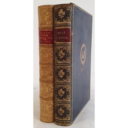 518 - Belt and Spur -Stories of the Knights of the Middle Ages. 1884. Colour plates. Contemporary blue pri... 